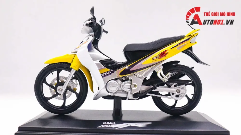 Mô hình xe Yamaha yaz 125zr độ tem yellow white tỉ lệ 112 D236C  Lazadavn