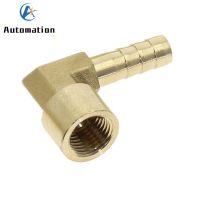 6 16mm Hose Barb x 1/2 Female Thread 90Degree Elbow Brass Barbed Fitting Coupler Connector Adapter For Fuel Gas Water Copper