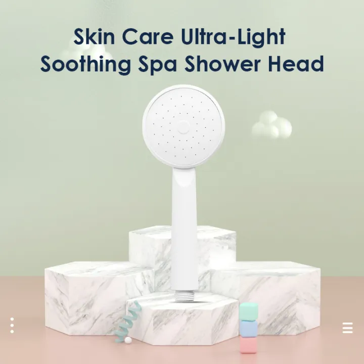 Showerhead Soft pressurization boost technology shower head easy clean showerhead Skin card