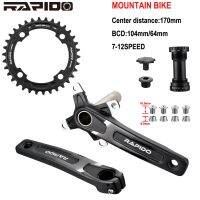 Fast MTB BICYLE CRANKSET CHAINWHEEL MOUNTAIN BIKE base plate and connecting rod NARROW WIDE BCD104 170 175MM 32/34/36/38T FX17 TOX