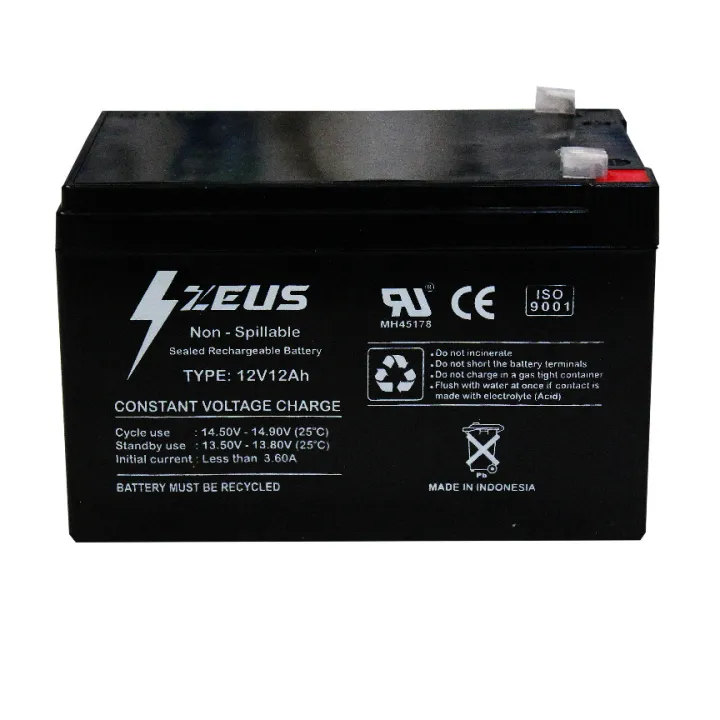 Aki Selis / Sepeda Listrik Richey VRLA 12v 12Ah / 12v12ah Zeus | Lazada