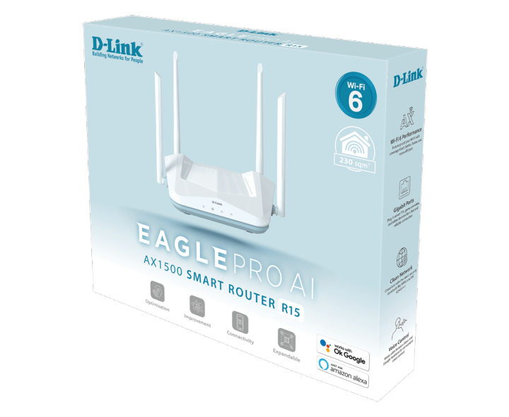 d-link-r15-eagle-pro-ai-ax1500-smart-router-เร้าเตอร์-wi-fi-6-ความเร็วสูงสุดที่-1201mbps-5ghz-ของแท้-ประกันศูนย์ไทย-limited-lifetime