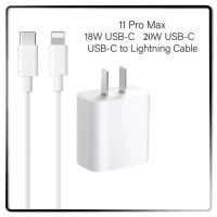 ชุดชาร์จ หัวชาร์จ+สายชาร์จ ไอโฟน 12 Pro Max แท้ 20W USB-C to Lighthing ใช้งานกับ I12 I12Mini I12 Pro I12 Promax I11 I11 Pro I11 Promax IX IXS IXR IXS Max I8 I8+ I7 I7+ ประกัน 1 ปี (0652)