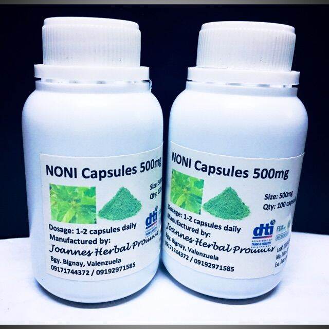 Noni capsules (leaves) 500mg 100 capsules Lazada PH