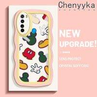 เคส Chenyyka สำหรับ Xiaomi Redmi Note 8 2021 Note 8T เคสการ์ตูนที่สร้างสรรค์ลายมิกกี้ขอบคลื่นน่ารักเคสซิลิโคนกันกระแทกโทรศัพท์โปร่งใสปลอกอ่อนเคสป้องกันเลนส์กล้อง