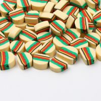 20pcs/Lot Food Hamburger Pizza Polymer Clay Beads Loose Spacer Beads for Jewelry Making Bracelet DIY Bead Jewelry Accessories