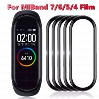 10D Full Screen Protector for Xiaomi Mi Band 6 7 Film Strap Mi Band Smart Watch Miband Soft Protective Glass Band 4 5 Film