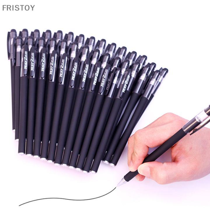 fristoy-qearl-10pcs-high-quality-0-5-0-38mm-clear-liquid-ink-ball-pen-for-student-school-office