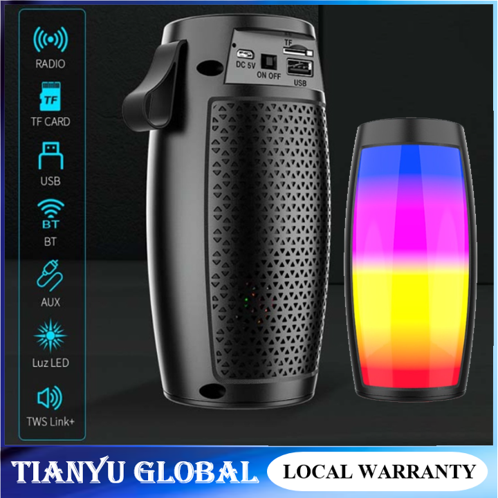 【SG READY STOCK】Portable Bluetooth Speaker Multicolor Luminous Super Bass MINI Portable Wireless