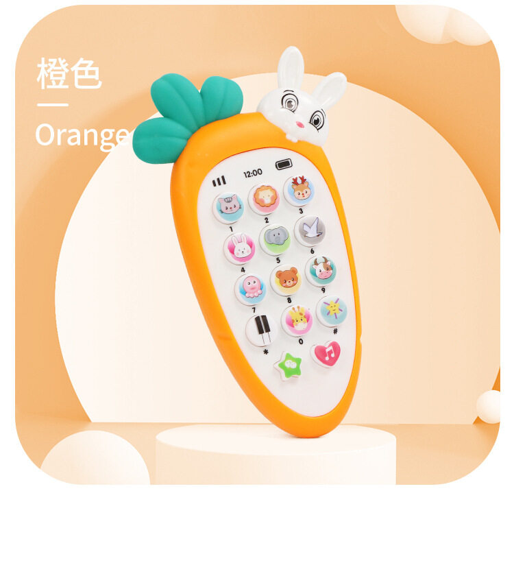 Ready Stock Baby Kids Phone Toy early education toys Chinese Musical Lullaby Radish tee ther bit to Main bayi