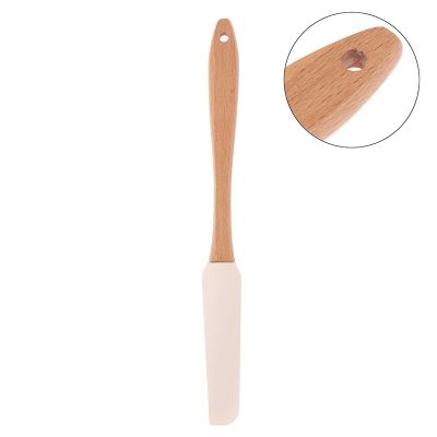 Scraper Durable Wood Handle Utensil Spatula Cream Butter Removable Silicone Pancake Spatula Utensils For Kitchen Accessories