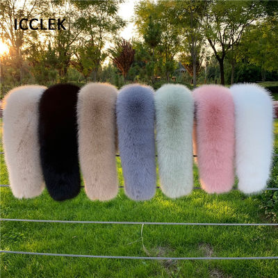 Women Faux Fox Fur Collar Shawl Furry Fur Collar For Winter Coat Hood Fur Decor Fake Fur Scarf Parkas Coat Fur Collar Scarves