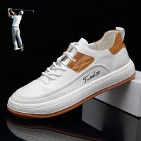 New Professional Golf Shoes Spikless Men Genuine Leather Golf Sneakers Outdoor Light Weight Walking Sneakers Mens Footwears