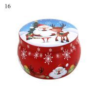 1 Pc Christmas Style Metal Tin Jars Coffee Tea Spice Candy Jewelry Storage Case Candle Making Containers Decorations Boxes Storage Boxes