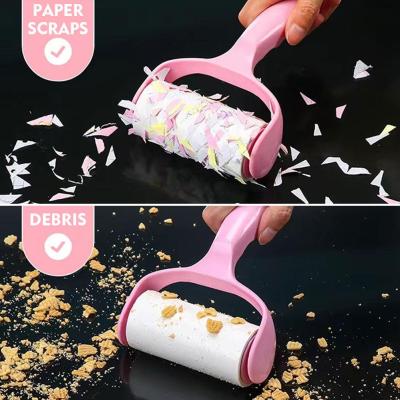 Roller Hair Adhesive Sticky Paper Roll Drum Type Sticky For Pet Hair Home Cleaning Tool Device D7H7