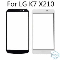 หน้าจอสัมผัสสำหรับ LG K7 X210DS X210 MS330 LS675แผงหน้าจอสัมผัส5.0นิ้วอะไหล่โทรศัพท์เลนส์กระจกด้านหน้าด้านนอกจอ LCD