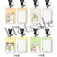 【hot sale】 ●☁ B11 [1]Cartoon lovely duck ID Card Holder Cute Student Card Holder Kids Lanyard Card Holder Protective Card Cover for Couple