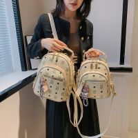 ins super fire small backpack 2022 new fashion trend backpack female simple travel bag casual student schoolbag 【APR】