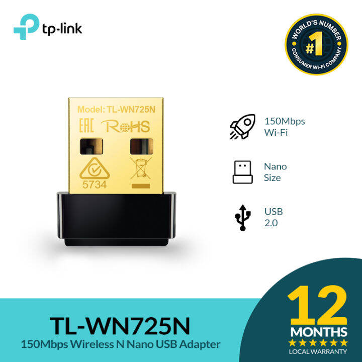 Tp-Link TL-WN725N 150M Mini USB Desktop Notebook Wireless Network Card ...