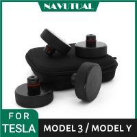 For Tesla Jack Pads - 4Pcs with Storage CaseNon-Slip Lift Pucks for Model 3/Y/S/X - Premium Tesla Accessories