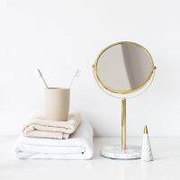 Marble Makeup Mirror Girl Heart Mirror Desktop Princess Mirror Web Celebrity Creative Desktop Dressing Mirror