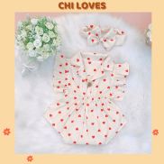 Body cho bé gái sơ sinh CHI LOVES Đồ bộ cho bé gái sơ sinh V38