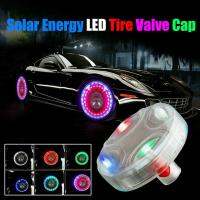 ✷❍✧ Solar Energy LED Valve Caps Tire Wheels Cover Flashing Lights Wheel Decoration Lights ABS Waterproof Valve Cap Colorful Light