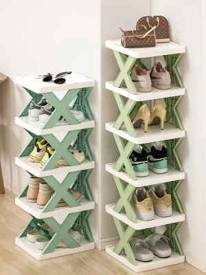 【CW】 Shoe Rack Multi-layer Folding Shoes Storage Organizer Door Plastic Dormitory Racks