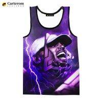 2023 Hip Hop Rapper Chris Brown 3D Digital Printing Tank Tops Harajuku Vest Shirts Men Women Large Size Singlets Sleeveless Tees