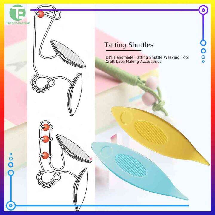 5Pcs Tatting Shuttle Sets Plastic Hand DIY Lacemaking Craft Sewing