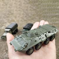 4D หุ่นประกอบ1:72 BTR-80รถหุ้มเกราะ M35รถบรรทุกขนส่งสินค้ารุ่นยานพาหนะทางทหารส่วนประกอบ DIY หุ่นประกอบของเล่นเด็กผู้ชายของเล่นโมเดลเด็ก