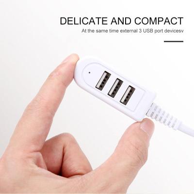 【cw】Usb Splitter One for Three 3A Charger Converter Extension Cable Line Expansion Multi-port Hub Digital Data Cables Accessories ！