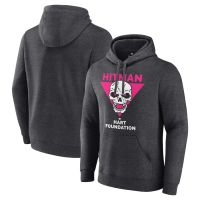 (in stock) Bret Hart Charcoal Hart Foundation vintage pullover Hoodie (free nick name and logo)