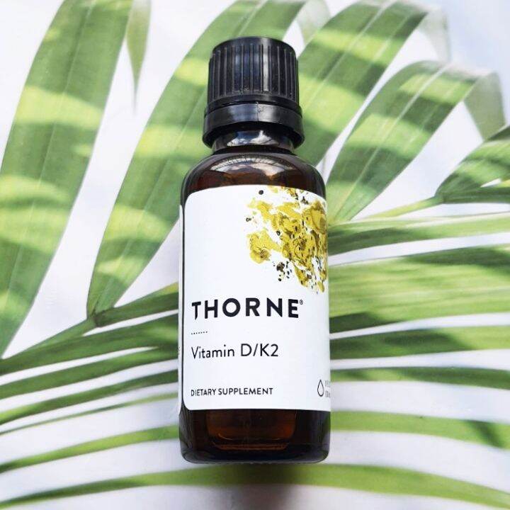 Vitamin D/K2, 30 ml (Thorne Research®) วิตามีนดี กับ เค 2 K2 Lazada