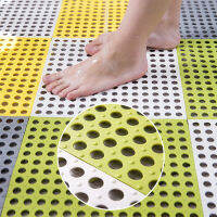 TAC Cuttable Soft PVC Non-Slip Tile Splicing Waterproof Mat Drain Pool Shower Bath Kitchen Cushion 30x30cm Mats