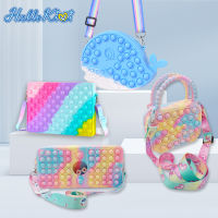 HelloKimi bag pop it mini Push pop it bag for kids sale Fidget Toys Handbags For Girls Stress Relief Toy Fidget Bag Push Pop Bubble Game With Strap Ba