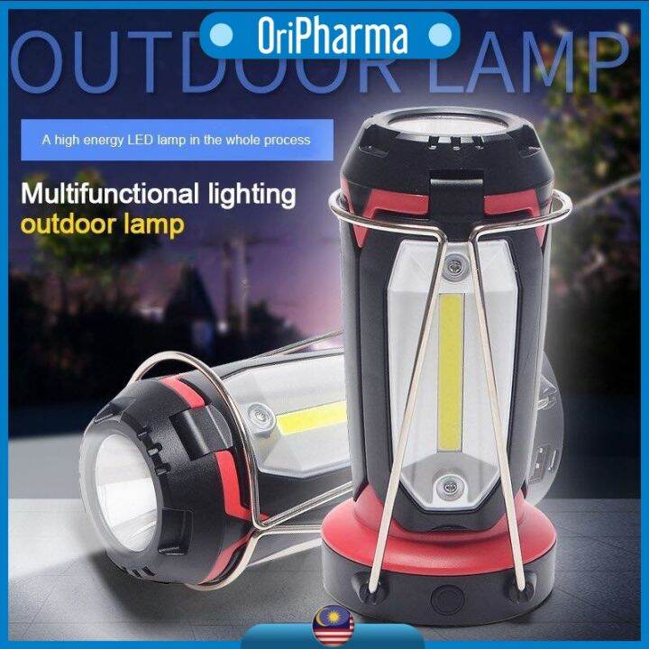 Multifunction USB Rechargeable Camping Lantern Portable Flashlight For
