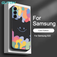 Guyon โทรศัพท์ Samsung Galaxy A24 A54 A53 A23 5G A22 A03S A52 5G นิ่ม A32 5G มีลวดลายเป็นซิลิโคนเหลวแบบดั้งเดิมมีลวดลายกันกระแทก