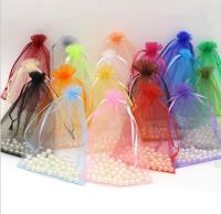 Transparent net yarn Drawstring Pouch Candy bag wrapping bag Jewelry gifts party wedding Christmas decoration centerpieces Gift Wrapping  Bags