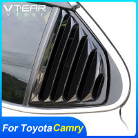 Vtear สำหรับ Toyota Camry ด้านหลังหน้าต่างสามเหลี่ยม ABS ตกแต่งรถจัดแต่งทรงผมฝาครอบภายนอกกรอบ Chrome อุปกรณ์เสริม Trim อะไหล่2020