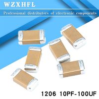 100pcs 1206 50V SMD Thick Chip Multilayer Ceramic Capacitor 10pF- 100uF 10NF 100NF 1PF 22PF  1UF 2.2UF 4.7UF 10UF 22UF 47UF