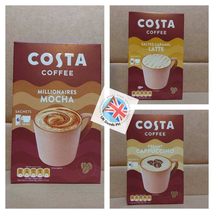 COSTA INSTANT COFFEE HOT DRINK 6 sachets per box Lazada PH