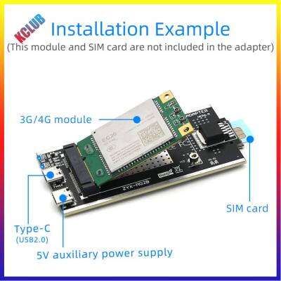 มินิ PCI-E เป็น USB แปลง2.0อะแดปเตอร์พร้อมกับซิมการ์ดสล็อตสำหรับ WWAN/โมดูล LTE