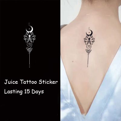 hot！【DT】卍  Back Star Chest Fake Herbal Juice Sticker Lasting 15 Days Men Decal
