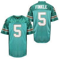 #5 ray finkle Ace Ventura เสื้อภาพยนตร์ TEAL Green 100 เย็บ ray finkle CUSTOM R เสื้อฟุตบอล