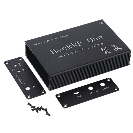 Metal Case Black Aluminum Enclosure Cover Shell for PORTAPACK H2 / HACKRF  ONE SDR Radio