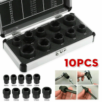 Nut Removal Tool Set, Stripped Remover Nuts 10Pcs Splitter Extractors Sets Mechanic Tools Repair Parts Sorting Kit