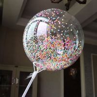 One Giant Transparent Balloon Colorful Bubble Balloon Birthday Party Wedding Decoration Balloon Anniversary BoBo Balloon Balloons