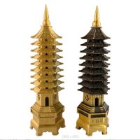 Pure copper Wenchang Tower nine floor home crafts ornaments