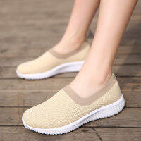 HOT”ผู้หญิง Loafers Slip-Ons แฟชั่นรองเท้าผ้าใบขาย Light Breathable Trainers รองเท้าเรือรองเท้า Plus ขนาด35-41